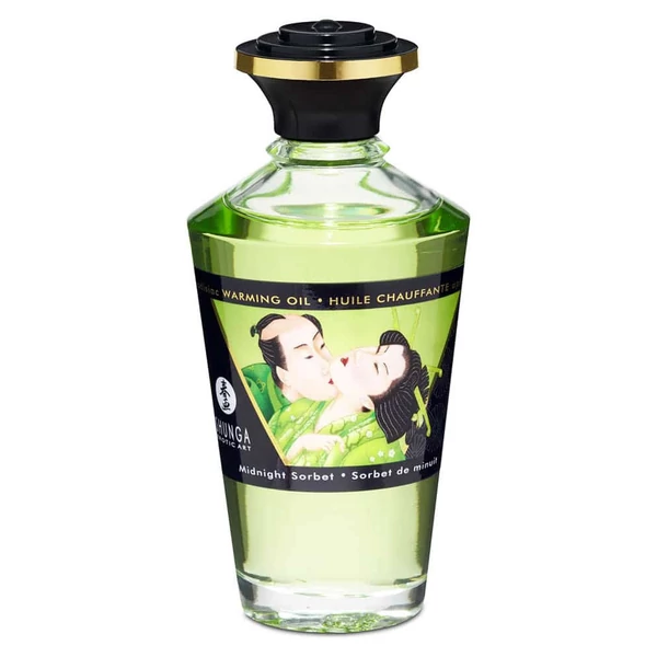 Shunga - melegítő hatású masszázsolaj (midnight sorbet) - 100 ml