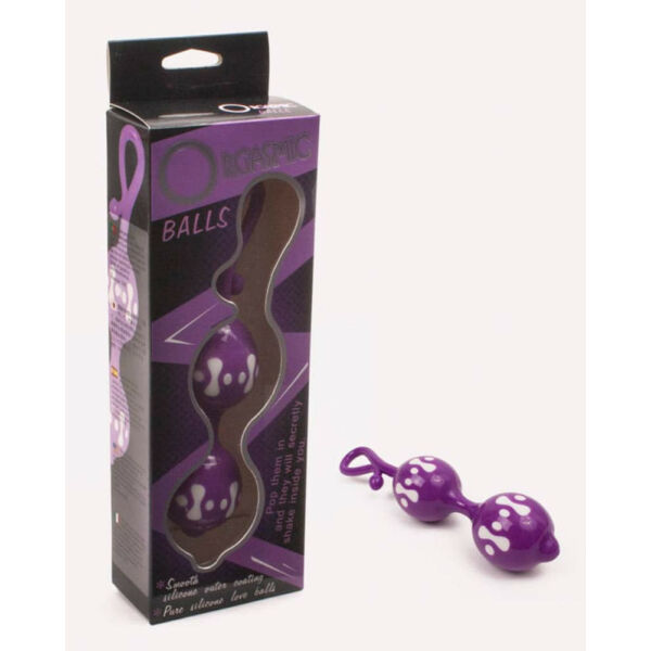 Orgasmic balls szilikon dupla gésagolyó - lila
