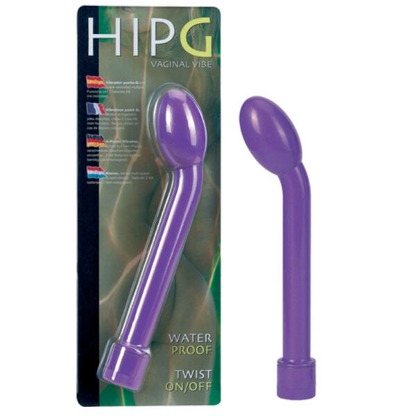 Hip-g purple g-spot vibe. vízálló g-pont vibrátor 21,5x3,5 cm
