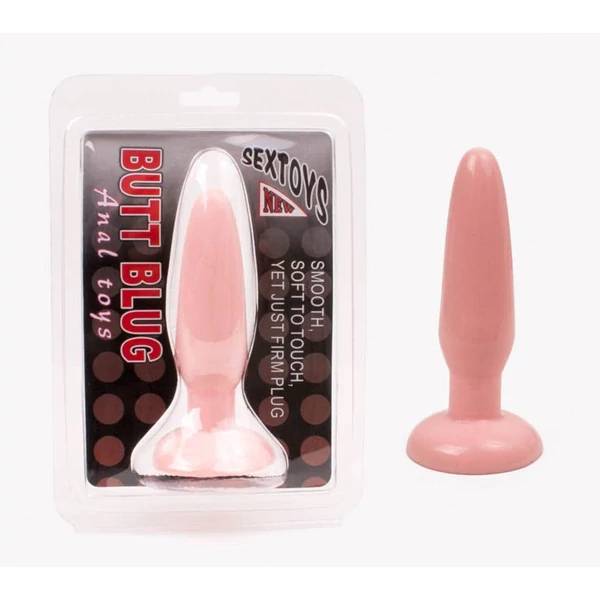 Lágy anál dildó világos testszín - Butt Plug Anal Toys Flesh