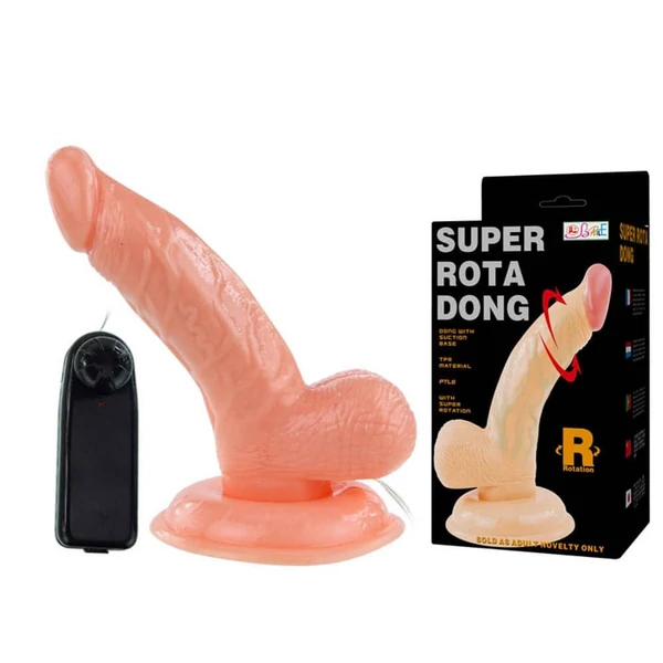 Forgófejes dildó Super Rota Dong Flesh 1