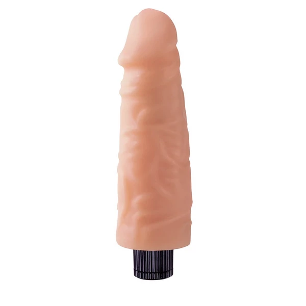 Real touch xxx 19 cm vibrating cock no.06. puha élethű vibrátor 19x4,1 cm