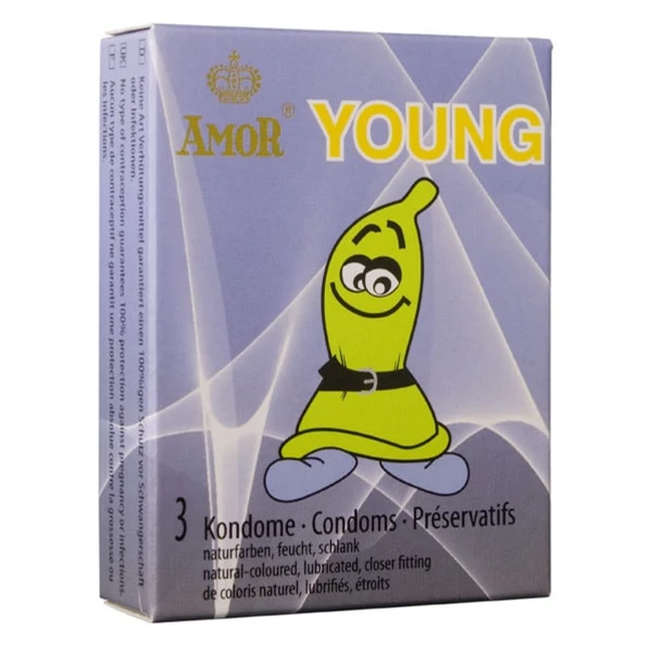 Young szűkített óvszer - 3 db