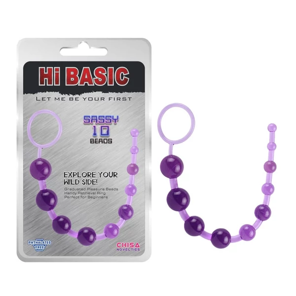 Anál golyósor Sassy anal beads purple