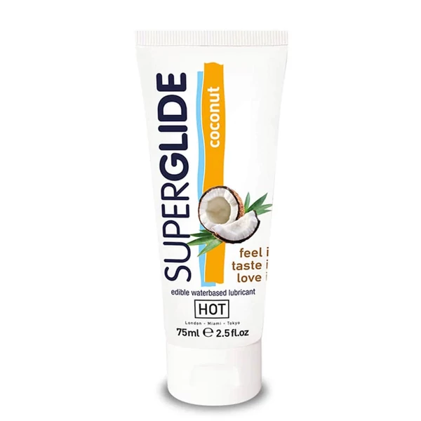 Hot superglide kókusz - ehető síkosító (75ml)