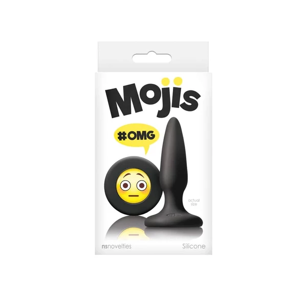 Mojis fenékdugó omg (fekete)