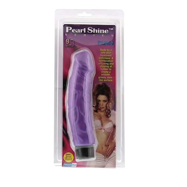 Pearl shine 23 cm vízálló élethű vibrátor - lila