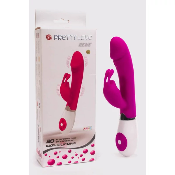 Pretty Love Gene Nyuszis vibrátor 20 cm