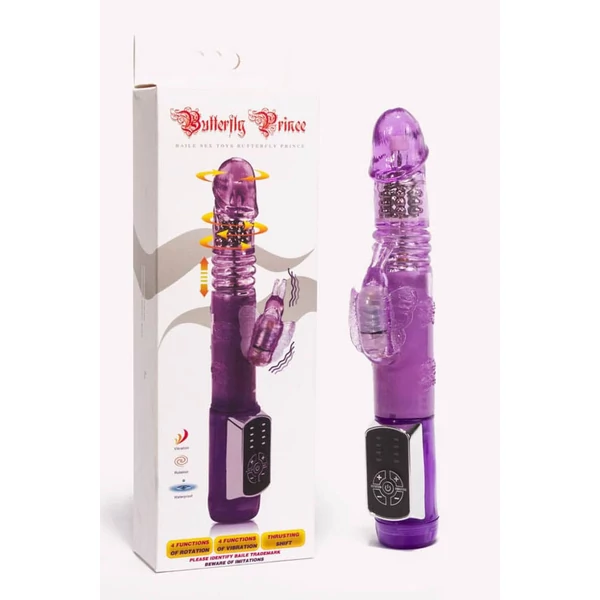 Butterfly prince rabbit vibrátor purple
