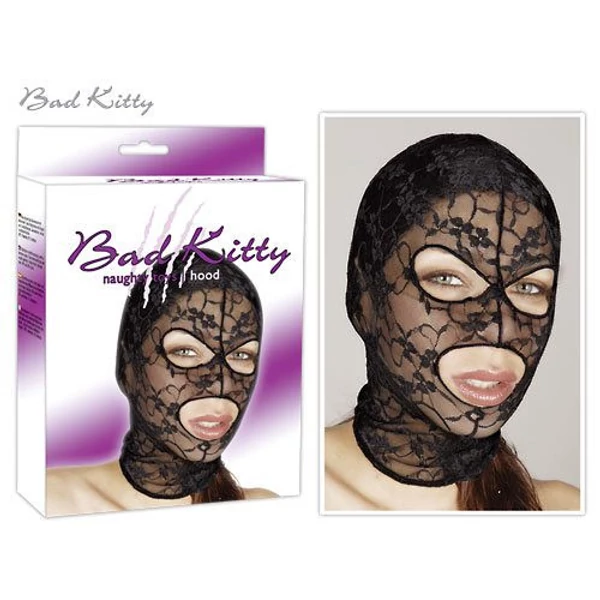 Bad kitty - csipke fejmaszk