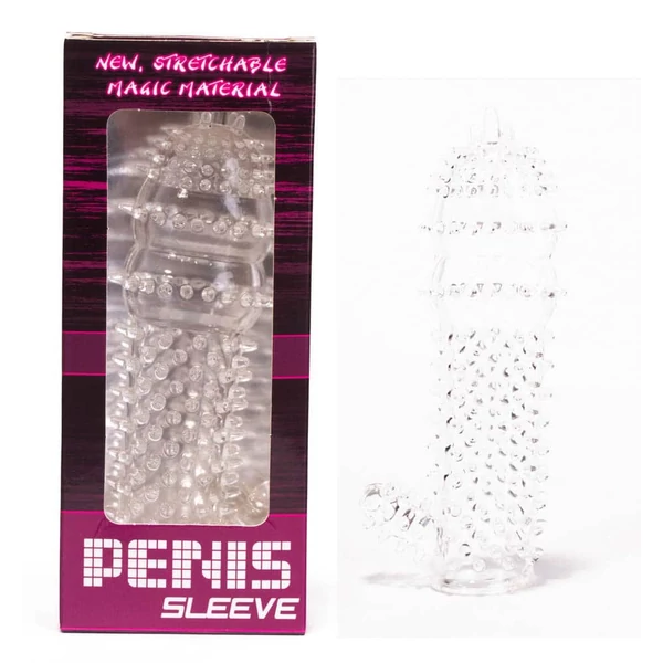 Rücskös áttetsző péniszköpeny Penis sleeve Clear 1