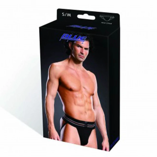 Blue line performance microfiber jock strap s/m