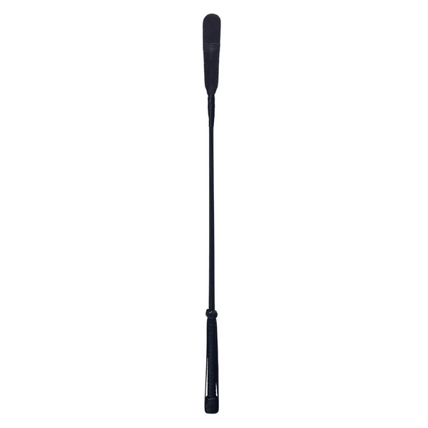 Valódi bőr lovaglópálca hosszúkás véggel 66 cm