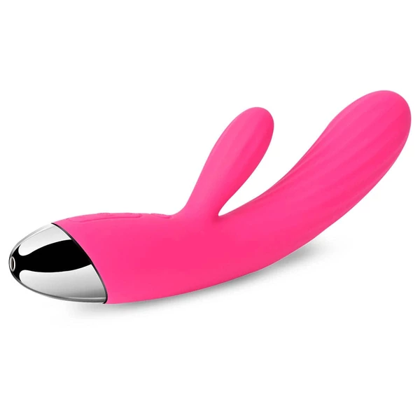 Klitoriszágas vibrátor, melegítős piros Svakom angel 19 cm