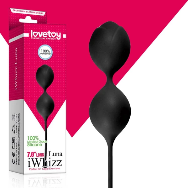 Fekete szilikon gésagolyó - iWhizz Luna Black