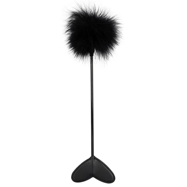 Paskoló és cirógató egyben (fekete) Bad Kitty Feather Wand Black