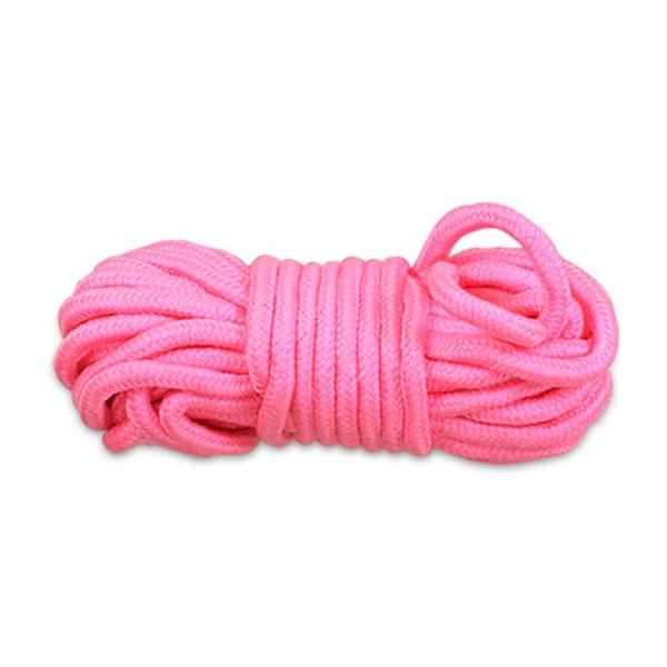Rózsaszín pamut kötél Fetish Bondage Rope Pink 6 m