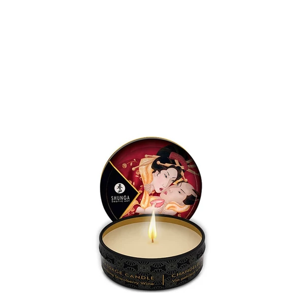 Shunga testgyertya - eper - 30 ml