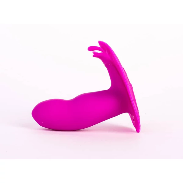 Applikációs dildós csiklóizgató, pillangóbugyi lila Realov - Lydia I Smart Butterfly Vibe Purple