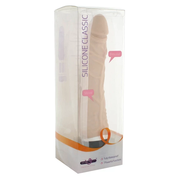 Silicone Classic elkeskenyedő realisztikus vibrátor (világos bőrszín)