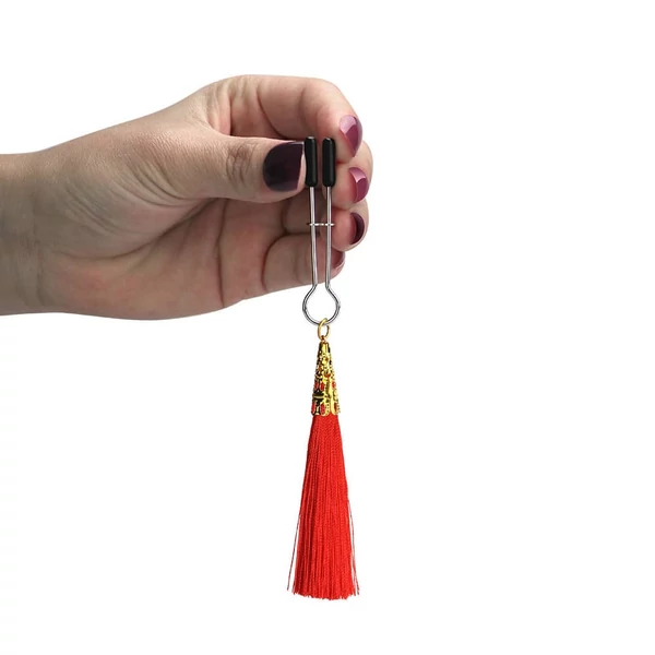 Mellbimbó csipesz ékszer Glamor tassel nipple clamp