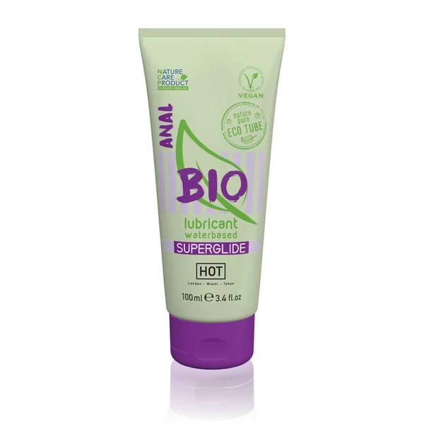 Hot bio superglide anal - vegán vízbázisú anál síkosító (100 ml)