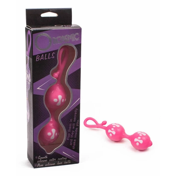Orgasmic balls szilikon dupla gésagolyó - pink