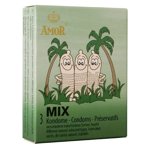 Mix bordázott óvszer - 3 db