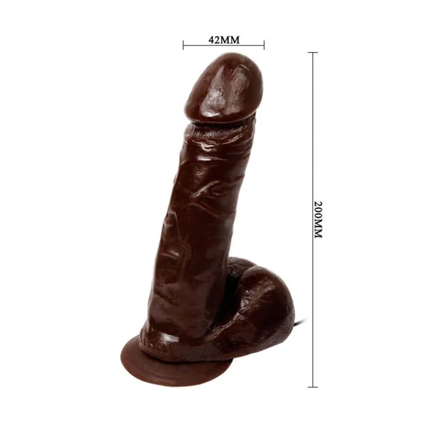 Realistic male cockvilágos bőrszínű dildó