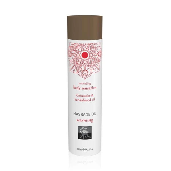 Melegítős masszázsolaj Shiatsu warming koriander szantálfa 100 ml