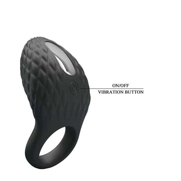 Vibrátoros péniszgyűrű heloise black