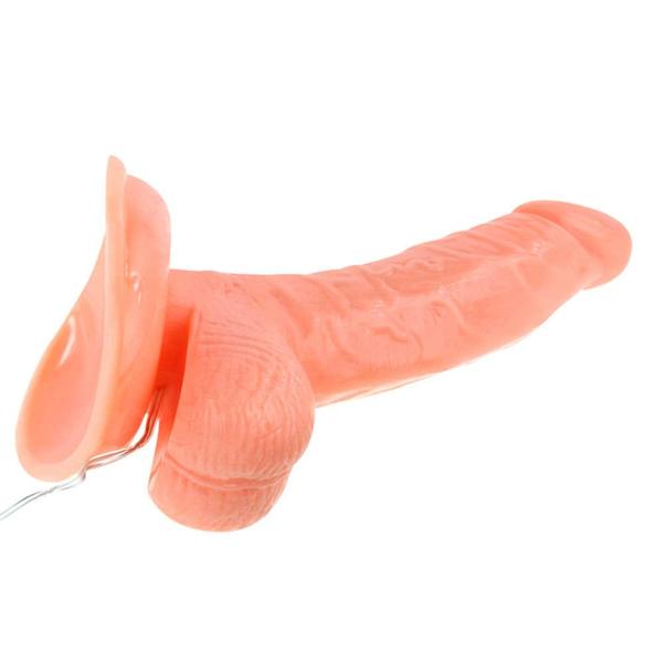 dildó with multi speed vibration flesh with suction base