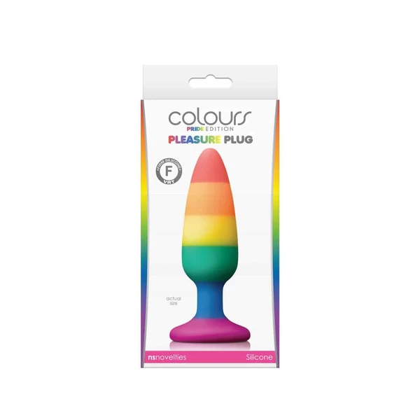 Colours - pride edition - pleasure plug - medium -rainbow