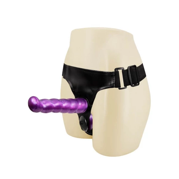 Felcsatolható vibrátor belső dildóval Female harness ultra