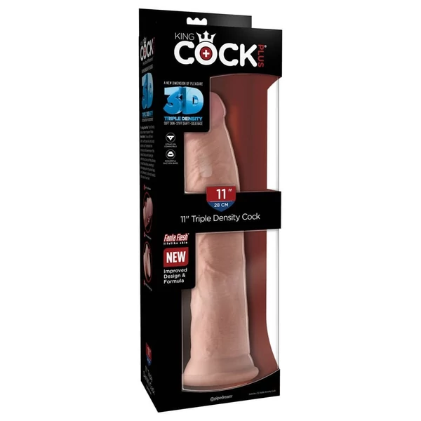 King cock triple density 28 cm cock - flesh