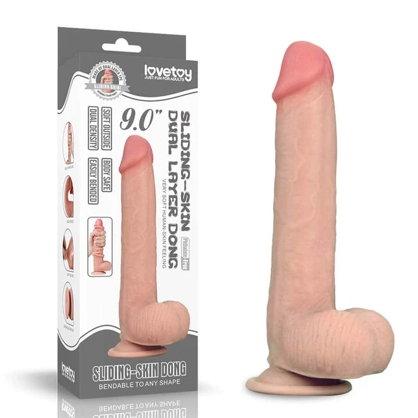Valósághű műpénisz 23 cm-es dildó