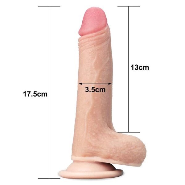 Tapadókorongos dildó Lovetoy 18 cm
