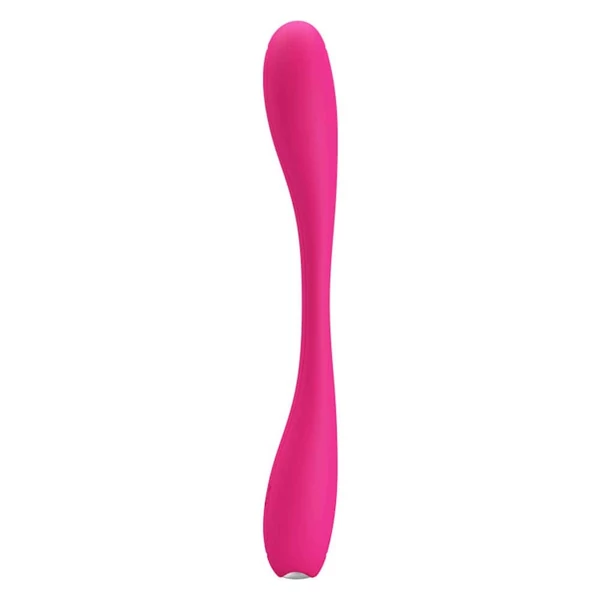 Rugalmas kétvégű vibrátor rózsaszín Pretty Love Yedda 17 cm