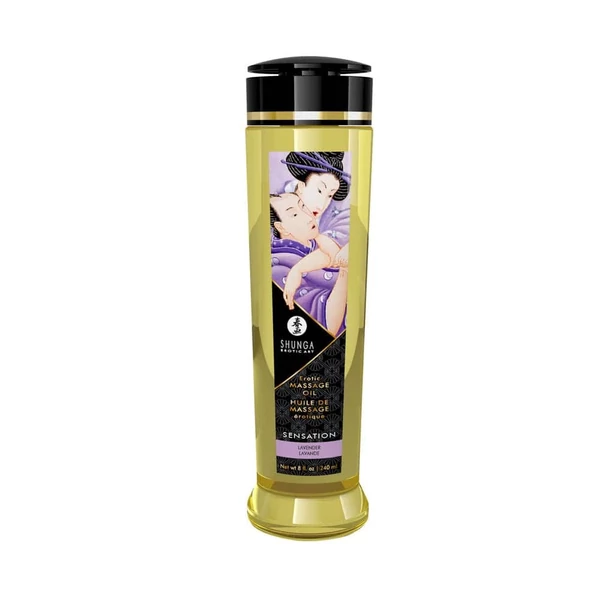 Erotikus masszázs olaj Shuga 240 ml levendula