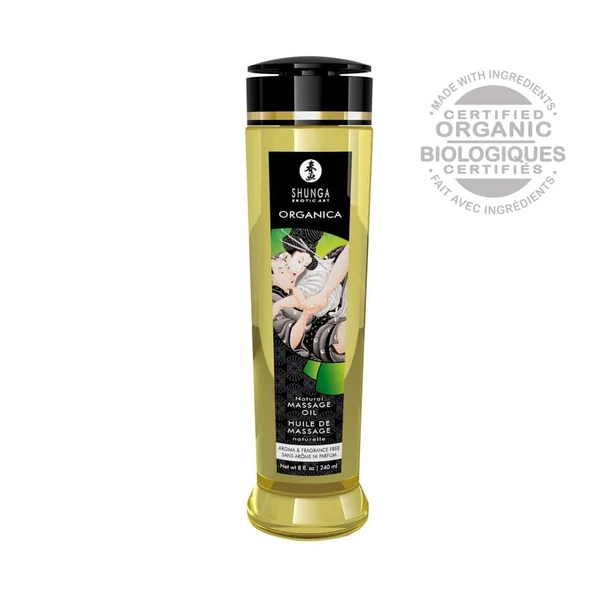Massage oil organica 240 ml / 8 oz natural