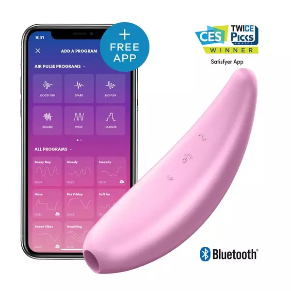 Okos vibrátor vízálló csiklóizgató Satisfyer Curvy 3