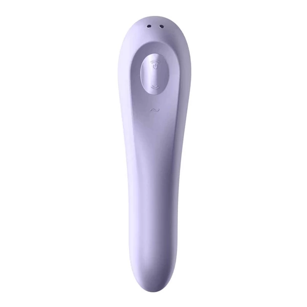 Léghullámos csiklóizgató és hüvelyi vibrártor Dual pleasure mauve Satisfyer