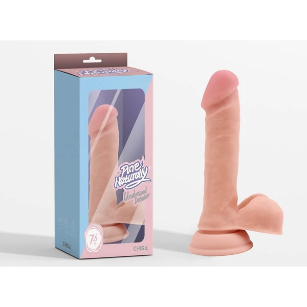 Tapadótalpas pénisz Undressed debater dildó 19 cm