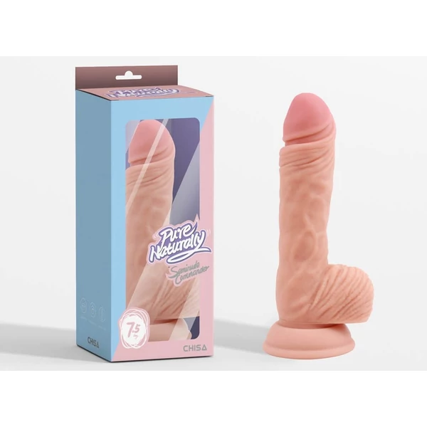 Valósághű pénisz Seminude commander tapadótalpas dildó 19 cm