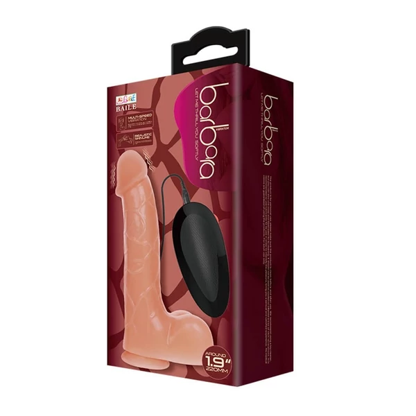 Távirányítós tapadókorongos vibrátor Baile barbara 22 cm