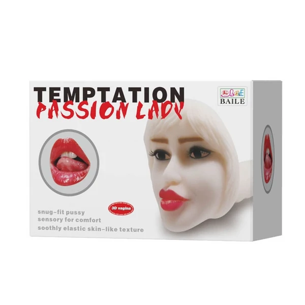 Maszturbátor egy lány arcával Temptation passion lady snug-fit mouth