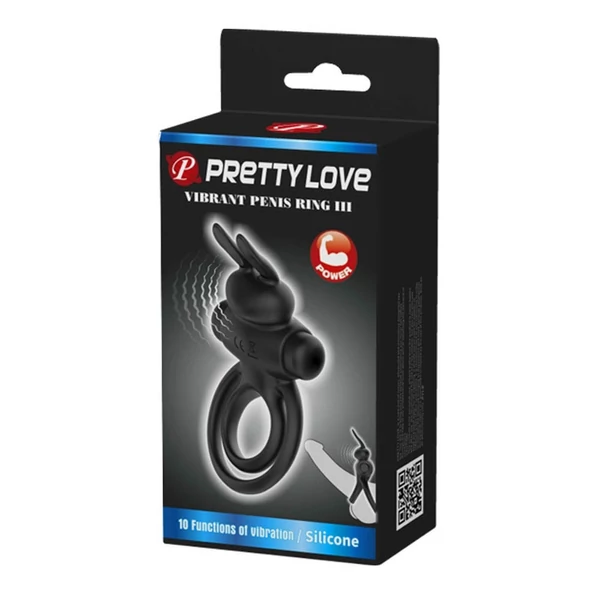Vibráló péniszgyűrű Vibrant penis ring 3 black