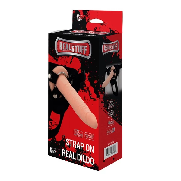 Felcsatolható dildó 20 cm Strap on real flesh 1