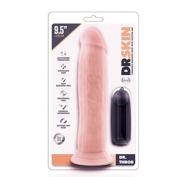 Valósághű vibrátor Dr. skin dr. throb 9.5inch vibr. cock