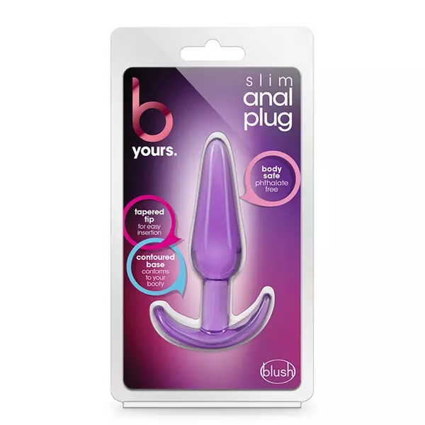 Fenékddugó B yours slim anal plug purple